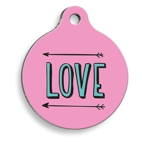 Arrow Love Runde Katzen- und Hundemarke