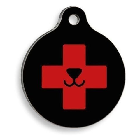 Medical Dog Round Cat and Dog Tag