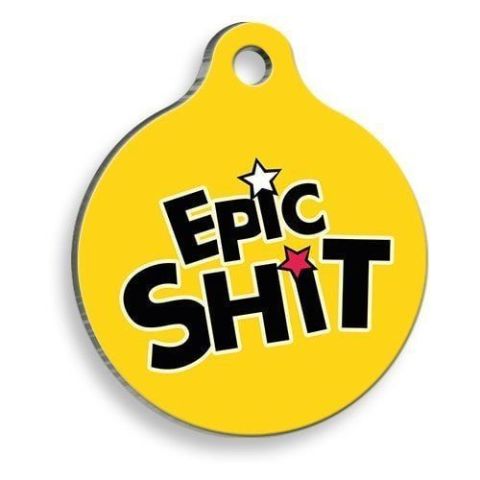 Runde Katzen- und Hundemarke von Epic Shit