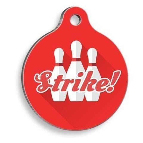Strike! Round Cat and Dog Tag