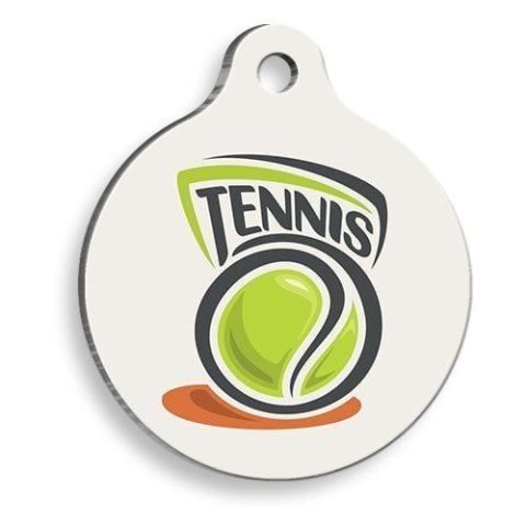 Tennis Round Cat and Dog Tag