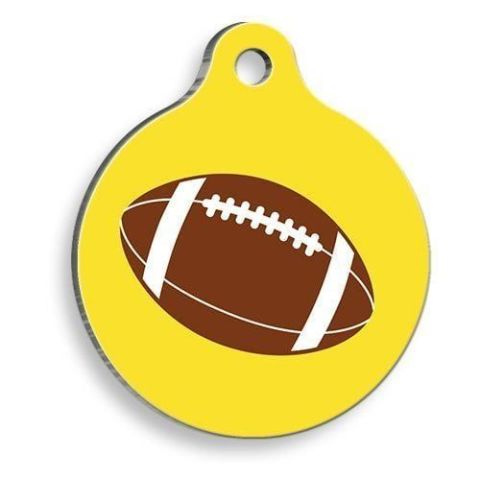 American Football Round Cat and Dog Tag