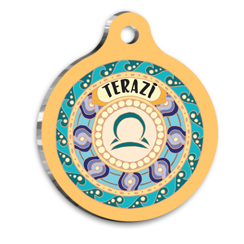 Libra Cat Dog Tag