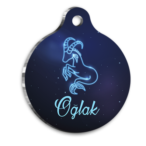 Capricorn Cat Dog Tag
