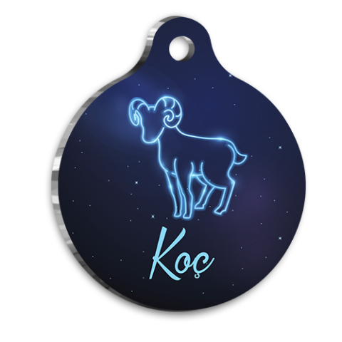 Aries Cat Dog Tag