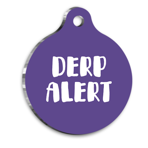 Derp Alert Katzen-Erkennungsmarke