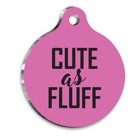 Hundemarke „Cute As Fluff“ für Katzen