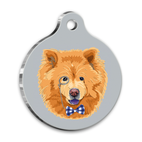Design Chow Chow Runde Hundemarke