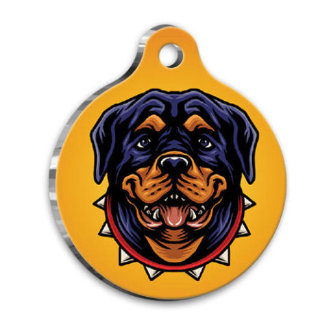 Design Rottweiler Runde Hundemarke