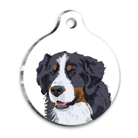 Design Berner Berg Runde Hundemarke