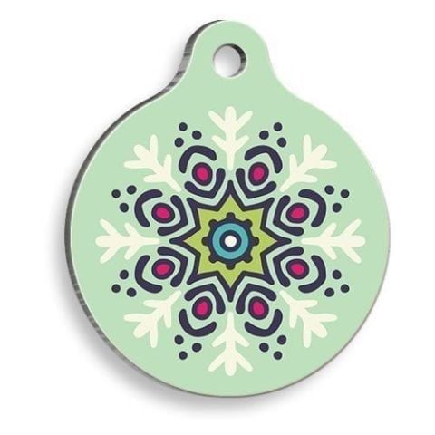 Mandala Round Cat and Dog Tag